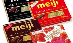 拼手速$9.99/4⃣️盒日本进明治钢巧克力🍫原味纯黑/牛奶巧克力/特浓牛奶巧克力/草莓味巧克力🍫（BBD：2023年8🈷️底或9🈷️底）