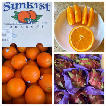 【星期三4月24号】取货：Sunkist美国脐橙和澳洲本地红心火龙果