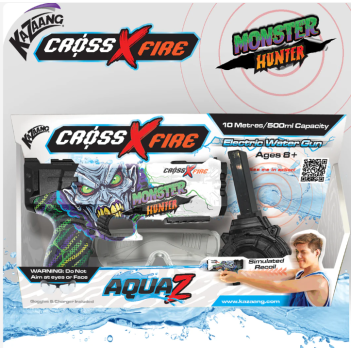 CrossXFire AquaZ - Monster Hunter-电动水枪-2024 Winner Australian Toy Association Kid's Choice Award 